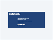 Tablet Screenshot of hunterdouglas.ch