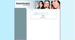 Desktop Screenshot of directweb.hunterdouglas.com